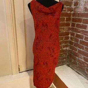 Peruvian Connection Red Midi Dress